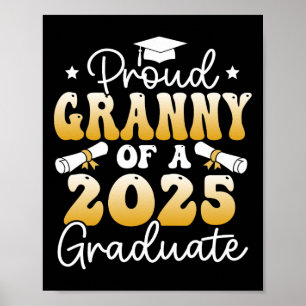 Poster Vovó Orgulhosa De Um Cl De Gradu Formando 2025