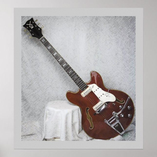 Pôster Vox Super Lynx Deluxe GuitarraPoster (Frente)