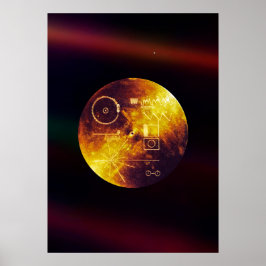 Poster Voyager 1 Registro de Ouro