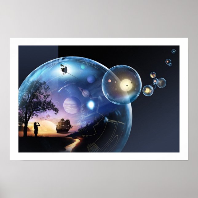 Poster Voyager Spacecraft - A jornada mais dura da humani (Frente)