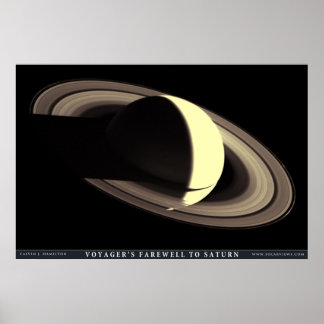 Pôster Voyager's Farewell to Saturn