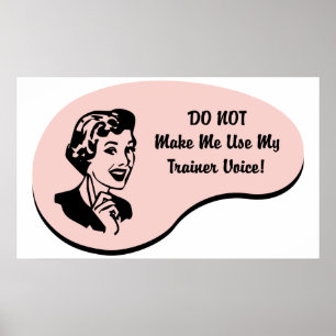 Poster Voz do instrutor