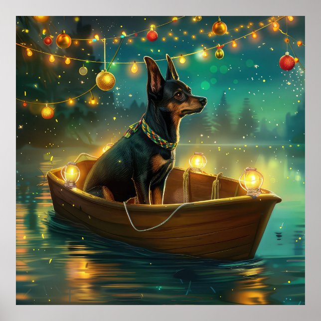 Poster Voz Festiva do Natal em Kelpie australiano (Frente)