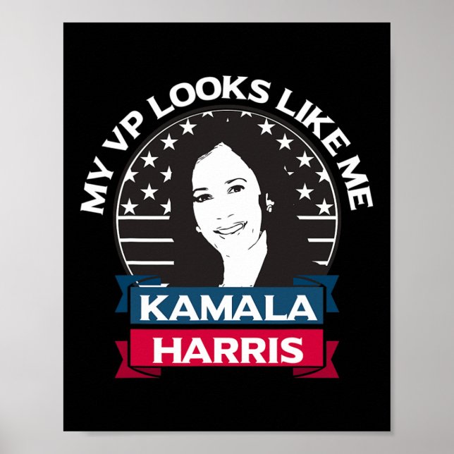 Poster Vp Parece Que Eu Kamala Harris Vice-Pr (Frente)