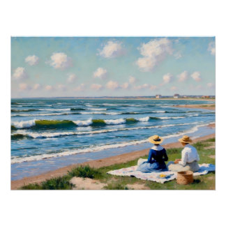 Pôster Vriendinnen aan de Kust