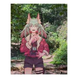 Pôster VTuber, Anime, Forrest, 