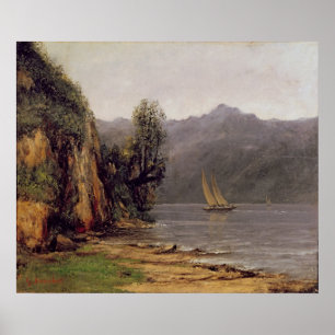 Pôster Vue du Laca Leman, c.1873-77