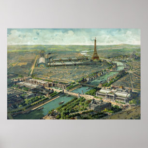 Poster Vue panoramique de universal 1900 l'exposition