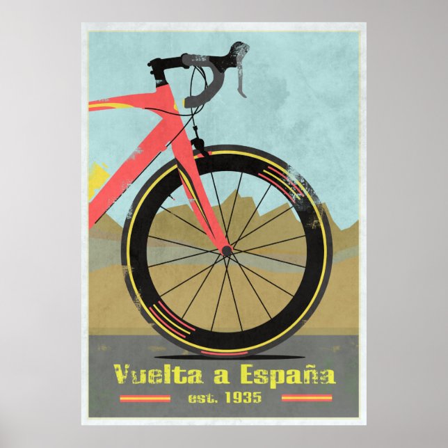 Pôster Vuelta a España Bike (Frente)