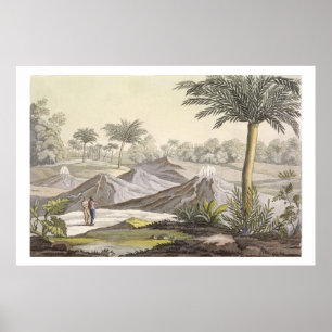 Pôster Vulcão de Ario di Turbaco perto de Cartagena,