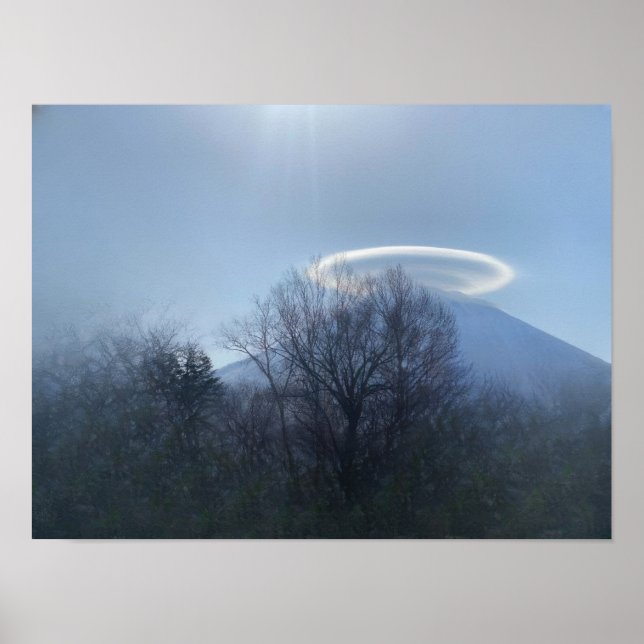 Poster Vulcão do Japão (Frente)