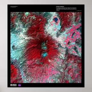 Poster Vulcão México de Colima