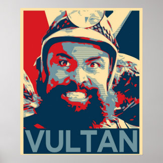 Poster Vultan inspirado por Flash Gordon