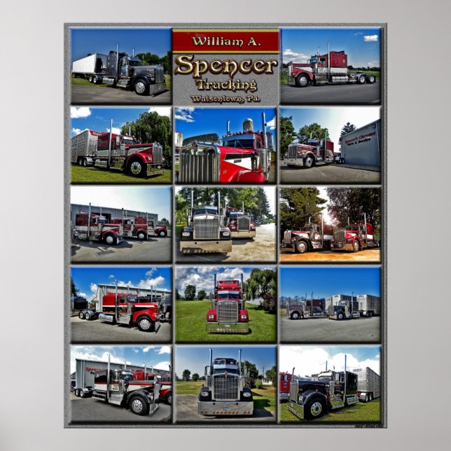 Pôster W. A. Spencer A Model Collage (Frente)