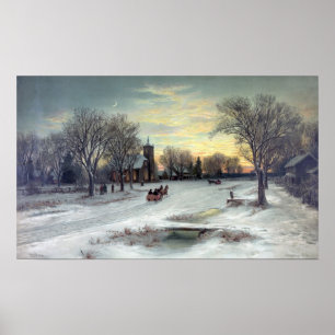 POSTER W.C. BAUER-CHRISTMAS EVE-IMPRESSÃO