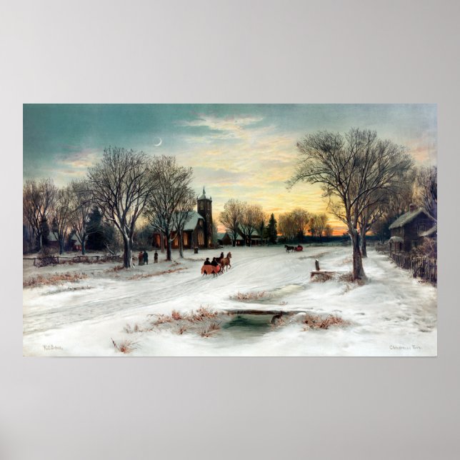 Poster W. C. Bauer véspera de Natal (Frente)