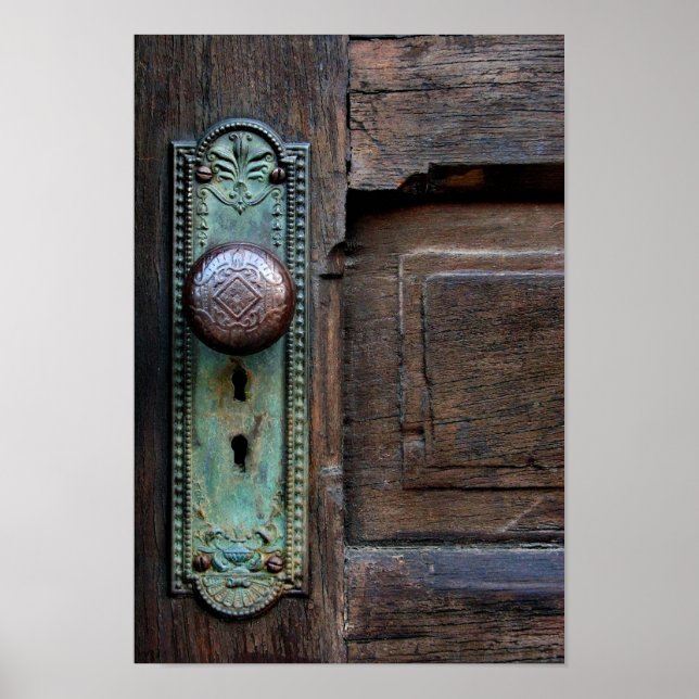 Poster w/Options 'Old Door Knob' por Joanne Coyle (Frente)