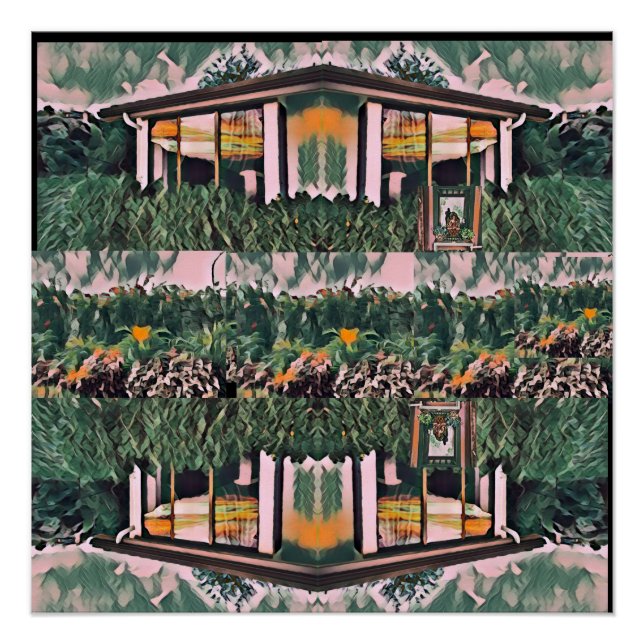 Pôster Wa-Wo Wave NFT Art - REFLEXÕES NA MINHA JANELA 32 (Frente)