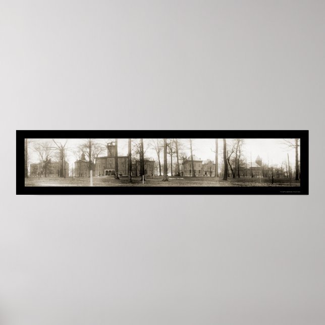 Poster Wabash College IN Photo 1909 (Frente)