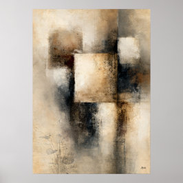 Poster Wabi-Sabi Alinhamento Silencioso Moderno Japonês A