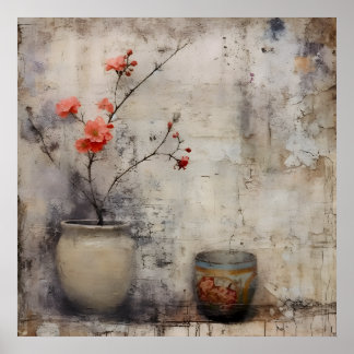 Poster Wabi Sabi - Arte de Estilo Japonês