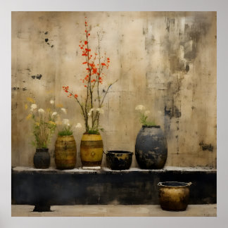 Poster Wabi Sabi - Arte de Estilo Japonês