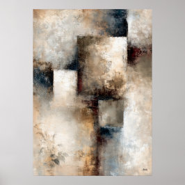 Poster Wabi-Sabi Harmonia Envelhecida Moderna Japonesa