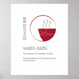 Poster Wabi-Sabi Japonês Motivational Say Art