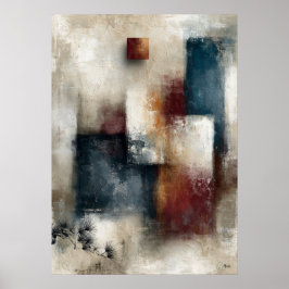 Poster Wabi-Sabi Pine Eco Moderno Japonês Parede Abstrata