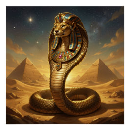 Pôster Wadjet – Egyptian Cobra Goddess