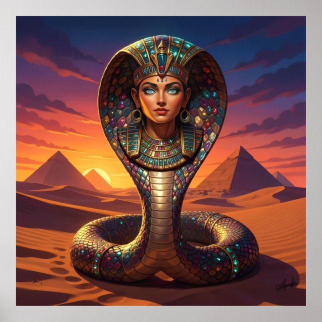 Poster Wadjet – Egyptian Cobra Goddess´7 (Frente)