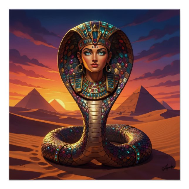 Pôster Wadjet – Egyptian Cobra Goddess´7 (Frente)
