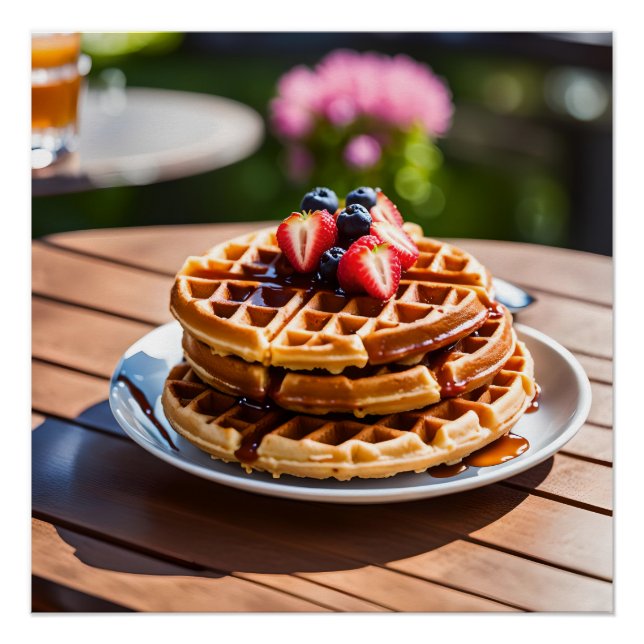 Pôster Waffles (Frente)