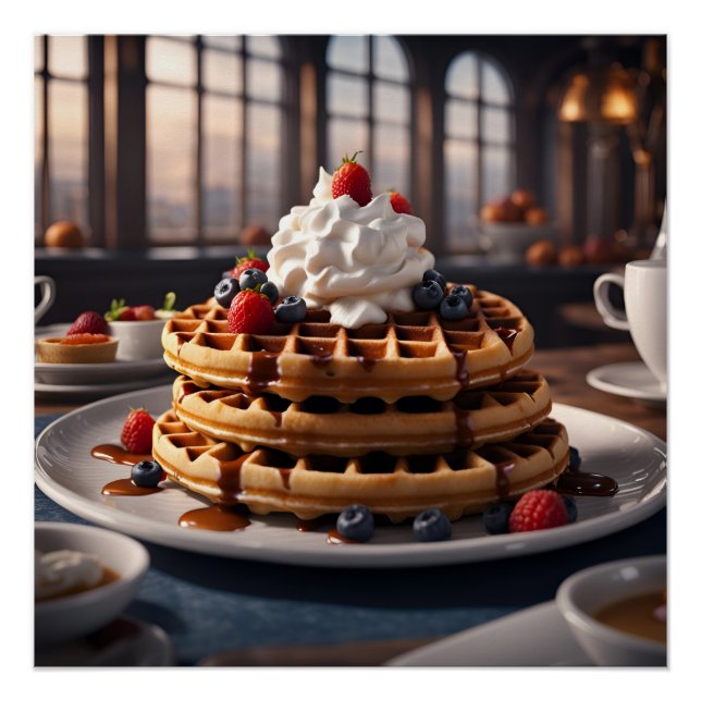 Pôster Waffles (Frente)