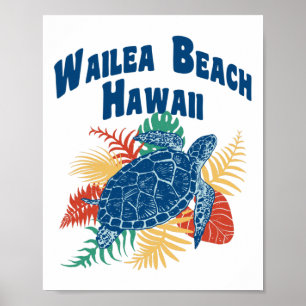 Poster Wailea Beach Maui Hawaii Ilhas Havaii Viagem