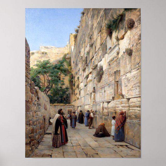 Poster Wailing Wall | Gustav Bauernfeind | (Frente)