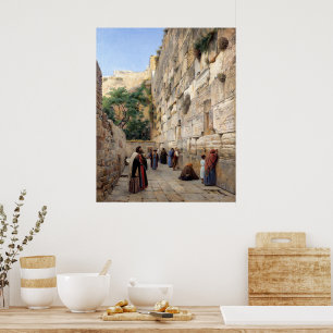 Poster Wailing Wall Gustav Bauernfeind