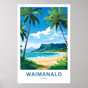 Poster Waimanalo Hawaii Viagem