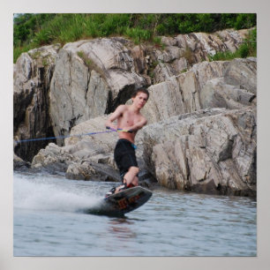 Poster Wakeboarding litoral