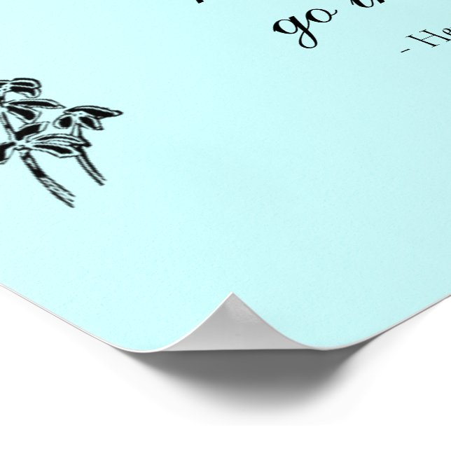 Pôster Walden Cote, "Nunca olhe para trás" (Borda)