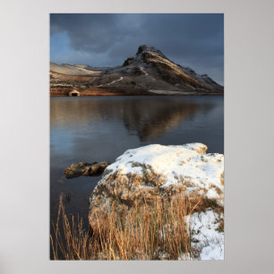 Poster Wales, neve e lago