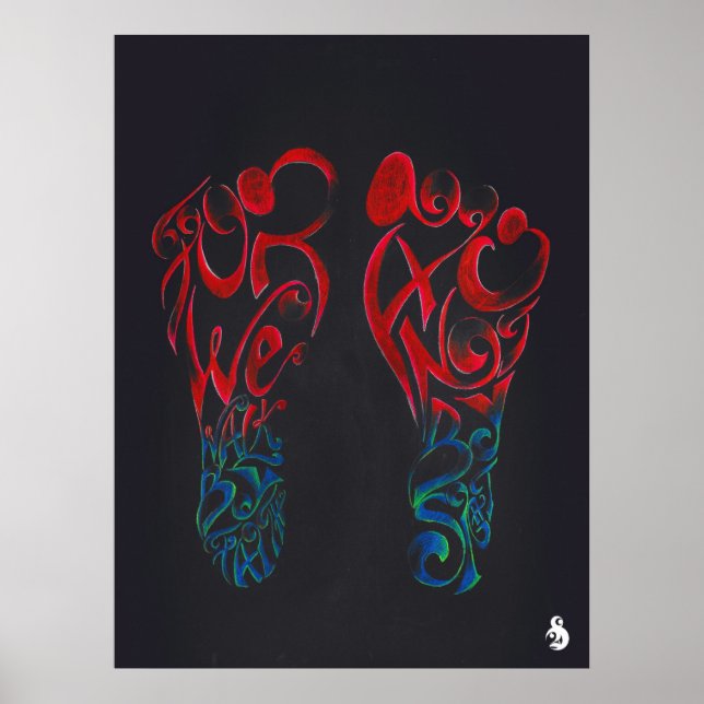 Poster Walk By Faith (preto) (Frente)