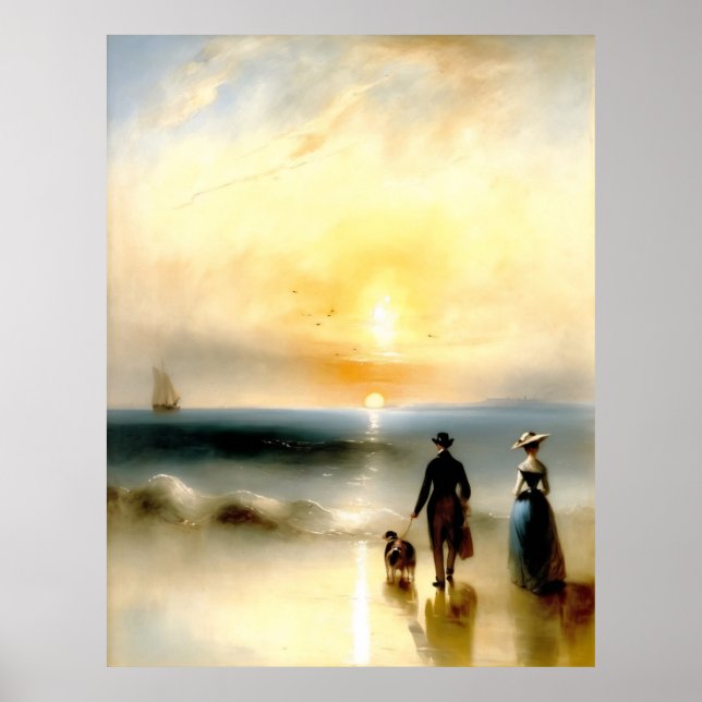 Poster Walk on the beach (Frente)