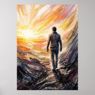 Poster Walking From Darkness To Light