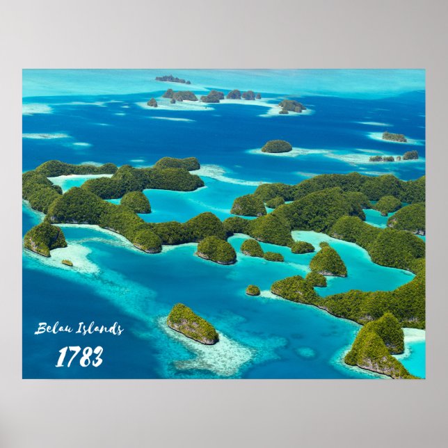 Poster Wall Art Belau Islands 1783 (Frente)