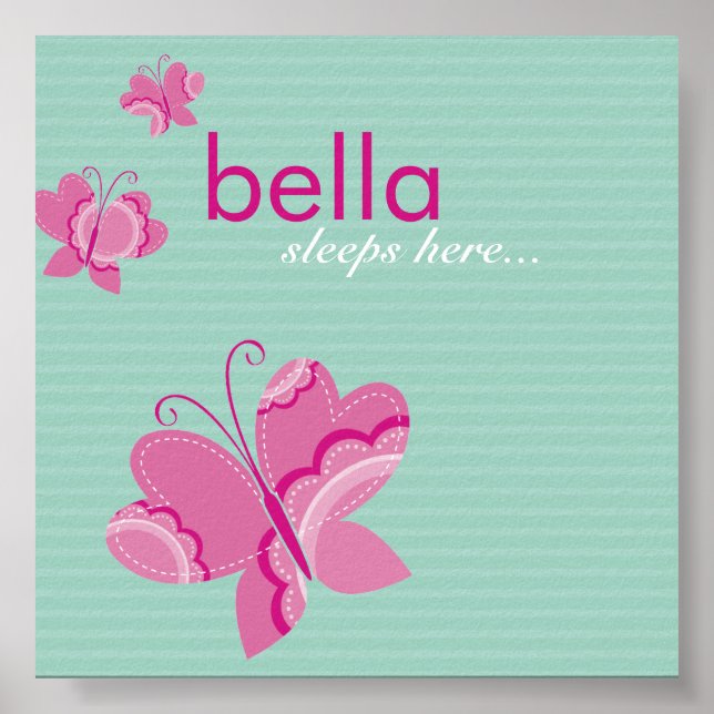 Pôster WALL ART: borboleta flutterby 1 (Frente)