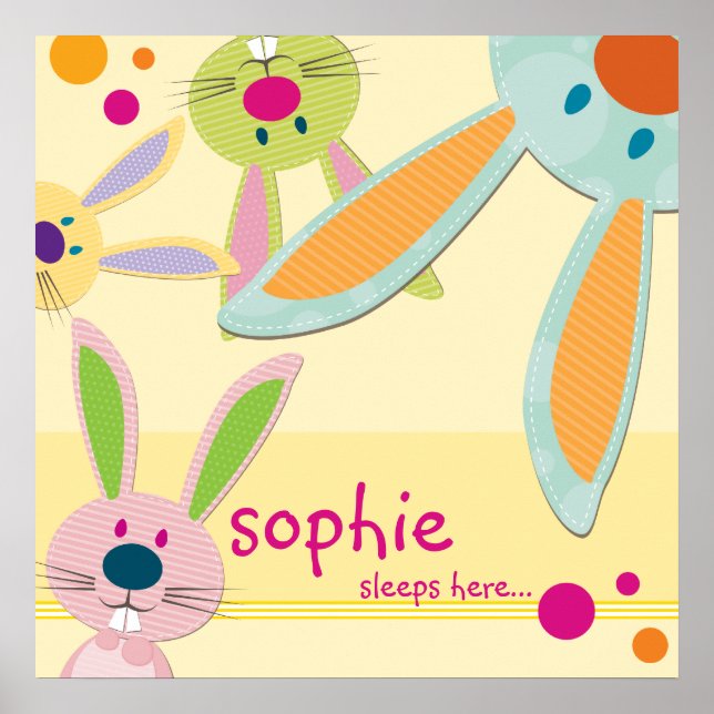 Pôster WALL ART: coelho - espião-a-boo 1 (Frente)