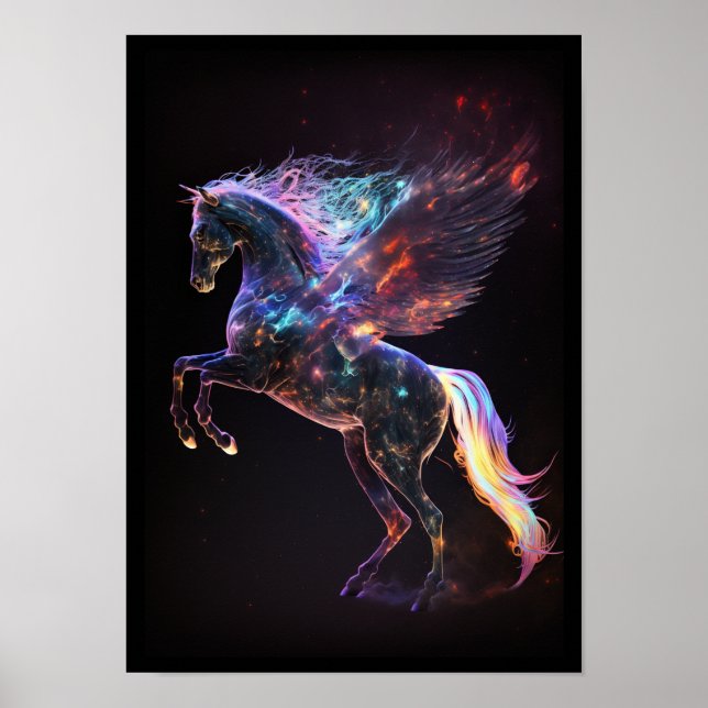 Poster Wall Art "Cosmic Pegasus" (Frente)