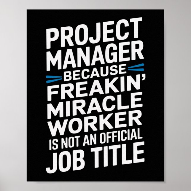 Poster Wall Art do Funny Property Manager (Frente)