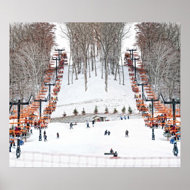 Pôster Wall Art dos Esportes de inverno (Frente)